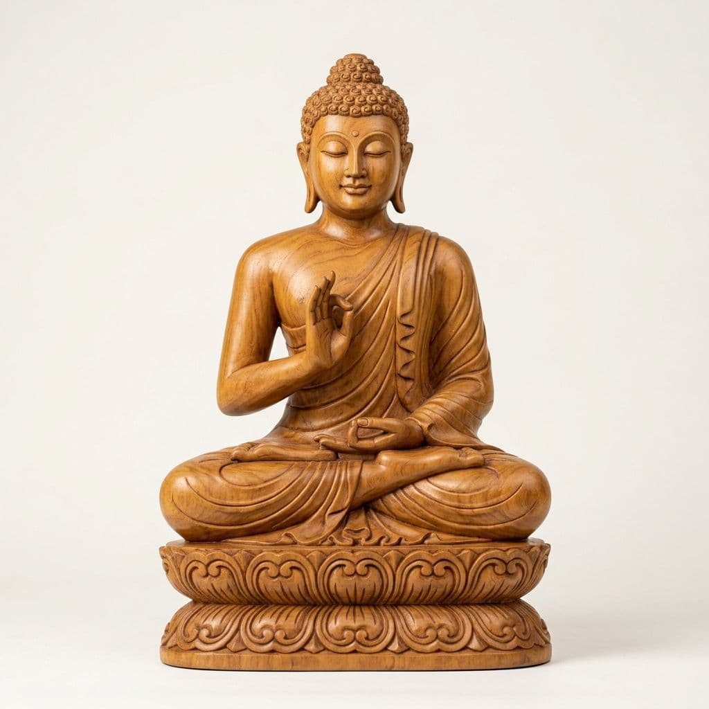 Meditating Dhyana Buddha Statue - View 1