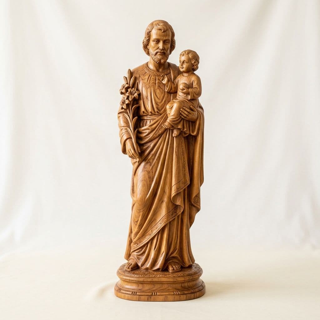 Saint Joseph with Child Jesus Statue - View 1