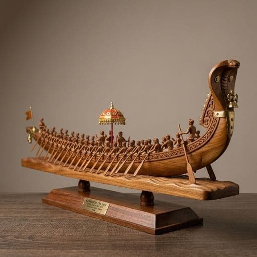 Kerala Chundan Vallam (Snake Boat with 32 Oarsmen) - View 1